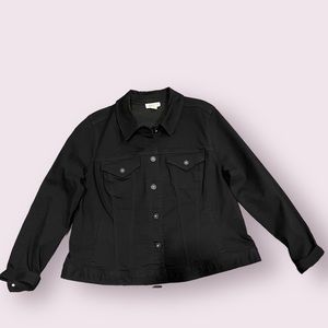 Style & Co black button down jacket. Size 18W.